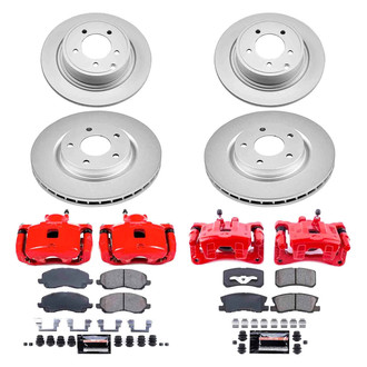 PowerStop® - Z23 Evolution Sport Plain Front and Rear Brake Kit with Calipers