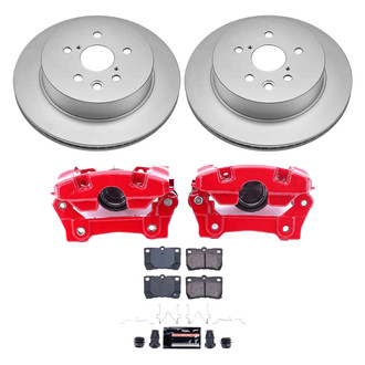 PowerStop® CPC2977A-23 - Z23 Evolution Sport Plain Rear Brake Kit with Calipers