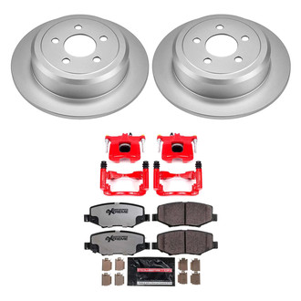 PowerStop® - Z36 Extreme Plain Rear Brake Kit with Calipers