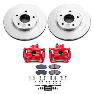 PowerStop® - Z23 Evolution Sport Plain Front Brake Kit with Calipers