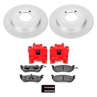 PowerStop® - Z36 Extreme Plain Rear Brake Kit with Calipers