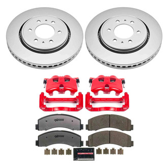 PowerStop® - Z36 Extreme Plain Front Brake Kit with Calipers