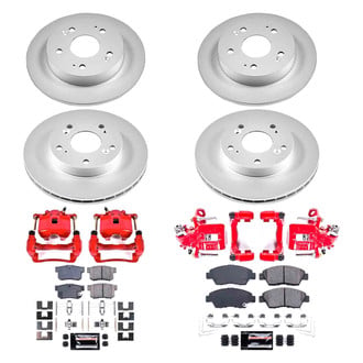 PowerStop® - Z23 Evolution Sport Plain Front and Rear Brake Kit with Calipers