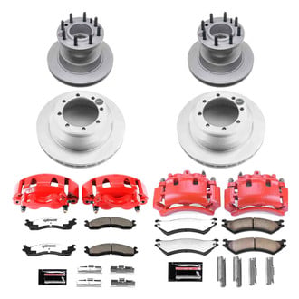 PowerStop® - Z36 Extreme Plain Front and Rear Brake Kit with Calipers