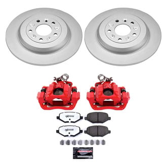 PowerStop® - Z36 Extreme Plain Rear Brake Kit with Calipers