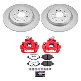 PowerStop® - Z36 Extreme Plain Rear Brake Kit with Calipers
