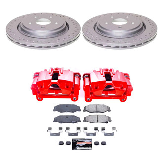 PowerStop® - Z23 Evolution Sport Plain Rear Brake Kit with Calipers