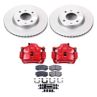PowerStop® - Z23 Evolution Sport Plain Front Brake Kit with Calipers