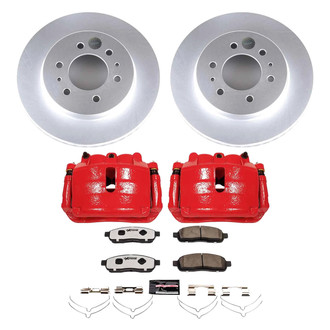 PowerStop® - Z36 Extreme Plain Front Brake Kit with Calipers