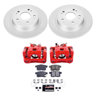 PowerStop® - Z23 Evolution Sport Plain Rear Brake Kit with Calipers