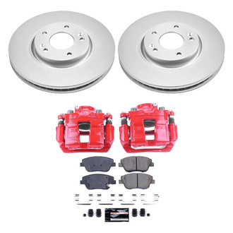 PowerStop® - Z23 Evolution Sport Plain Front Brake Kit with Calipers