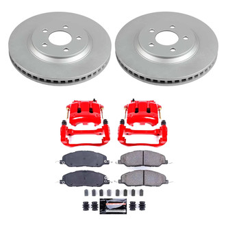 PowerStop® - Z23 Evolution Sport Plain Front Brake Kit with Calipers