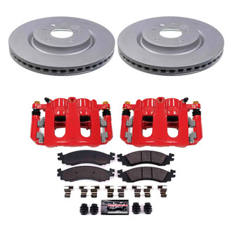 PowerStop® - Z23 Evolution Sport Plain Front Brake Kit with Calipers