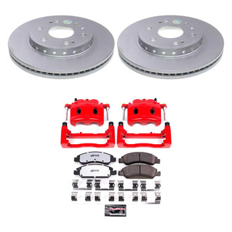 PowerStop® - Z36 Extreme Plain Front Brake Kit with Calipers