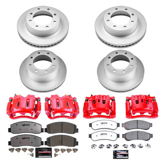 PowerStop® - Z36 Extreme Plain Front and Rear Brake Kit with Calipers