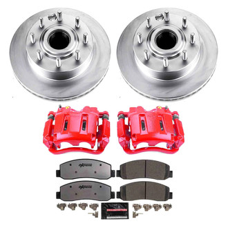 PowerStop® - Z36 Extreme Plain Front Brake Kit with Calipers