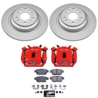 PowerStop® CPC5854-23 - Z23 Evolution Sport Plain Rear Brake Kit with Calipers