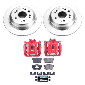 PowerStop® - Z23 Evolution Sport Plain Rear Brake Kit with Calipers