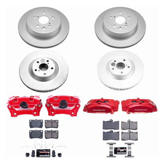 PowerStop® - Z23 Evolution Sport Plain Front and Rear Brake Kit with Calipers