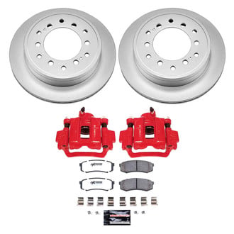 PowerStop® - Z36 Extreme Plain Rear Brake Kit with Calipers