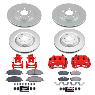 PowerStop® - Z23 Evolution Sport Plain Front and Rear Brake Kit with Calipers