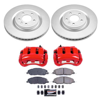 PowerStop® - Z23 Evolution Sport Plain Front Brake Kit with Calipers