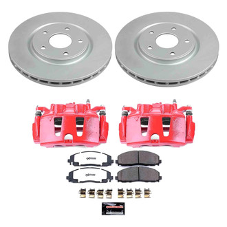 PowerStop® - Z36 Extreme Plain Front Brake Kit with Calipers