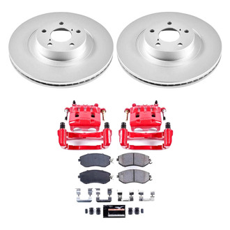 PowerStop® - Z23 Evolution Sport Plain Front Brake Kit with Calipers