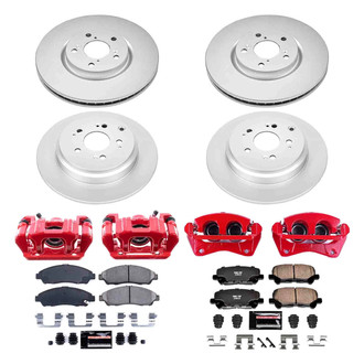 PowerStop® - Z23 Evolution Sport Plain Front and Rear Brake Kit with Calipers
