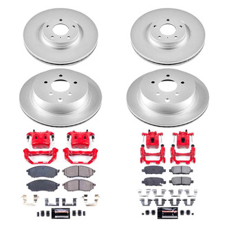 PowerStop® - Z23 Evolution Sport Plain Front and Rear Brake Kit with Calipers