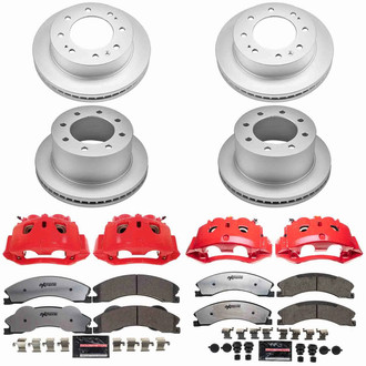 PowerStop® - Z36 Extreme Plain Front and Rear Brake Kit with Calipers