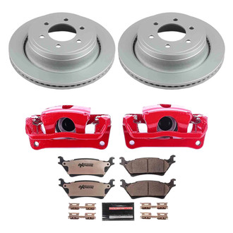 PowerStop® - Z36 Extreme Plain Rear Brake Kit with Calipers