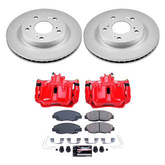 PowerStop® - Z23 Evolution Sport Plain Front Brake Kit with Calipers