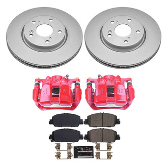 PowerStop® - Z23 Evolution Sport Plain Front Brake Kit with Calipers