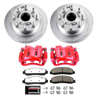 PowerStop® - Z36 Extreme Plain Front Brake Kit with Calipers