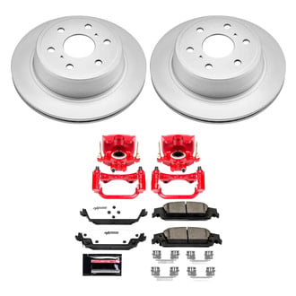 PowerStop® - Z36 Extreme Plain Rear Brake Kit with Calipers