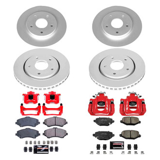 PowerStop® - Z23 Evolution Sport Plain Front and Rear Brake Kit with Calipers