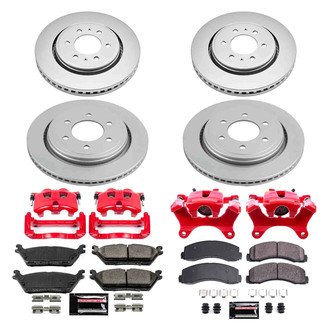 PowerStop® - Z23 Evolution Sport Plain Front and Rear Brake Kit with Calipers