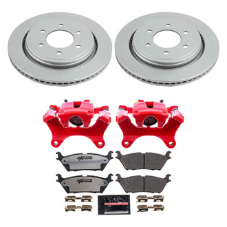 PowerStop® - Z36 Extreme Plain Rear Brake Kit with Calipers