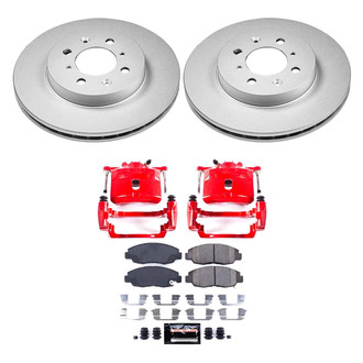 PowerStop® - Z23 Evolution Sport Plain Front Brake Kit with Calipers