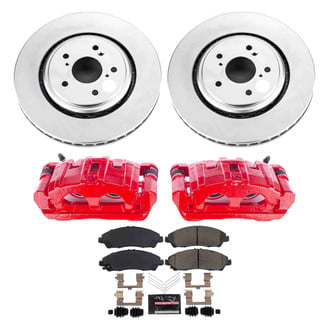 PowerStop® - Z23 Evolution Sport Plain Front Brake Kit with Calipers