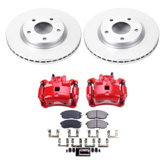 PowerStop® - Z23 Evolution Sport Plain Front Brake Kit with Calipers