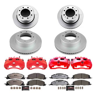 PowerStop® - Z36 Extreme Plain Front and Rear Brake Kit with Calipers