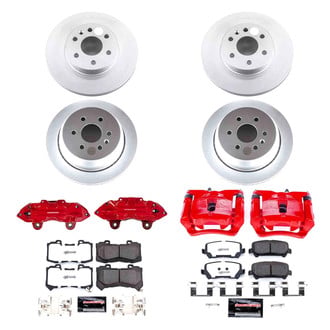 PowerStop® - Z36 Extreme Plain Front and Rear Brake Kit with Calipers