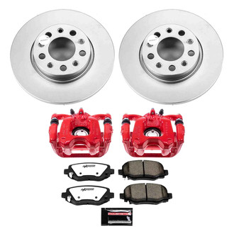 PowerStop® - Z36 Extreme Plain Rear Brake Kit with Calipers