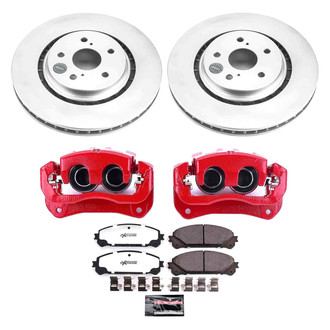 PowerStop® - Z36 Extreme Plain Front Brake Kit with Calipers
