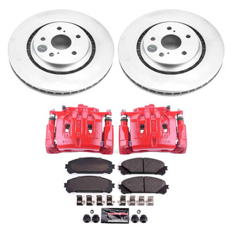 PowerStop® - Z23 Evolution Sport Plain Front Brake Kit with Calipers