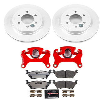 PowerStop® - Z36 Extreme Plain Rear Brake Kit with Calipers