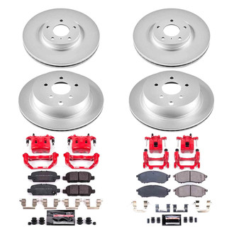 PowerStop® - Z23 Evolution Sport Plain Front and Rear Brake Kit with Calipers