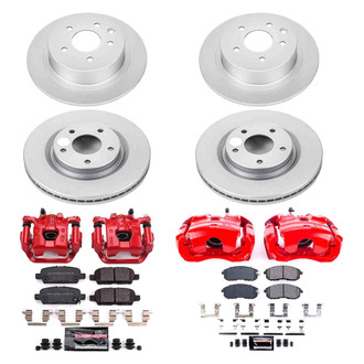 PowerStop® - Z23 Evolution Sport Plain Front and Rear Brake Kit with Calipers